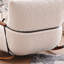 Chaise berçante de salon crème-101796979