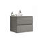 Meuble-lavabo mural 24 po avec lavabo en céramique et trois trous de robinet, lavabo une pièce sans drain, pré-assemblé-1229734886-1229764260-1229764281