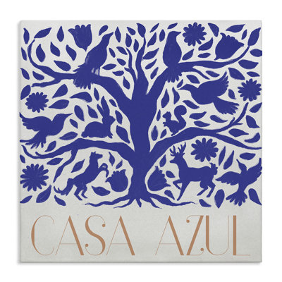 Art mural sur toile Casa Azul Arbol y Animales par Elizabeth Medley