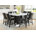 White Table with Black Chairs