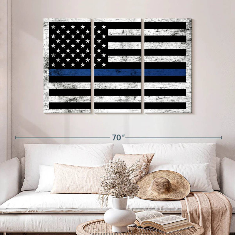 Lelar Police Support Flag, 32" H x 50" W