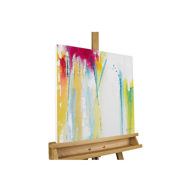 Rearing Up Hand Painted Canvas Print