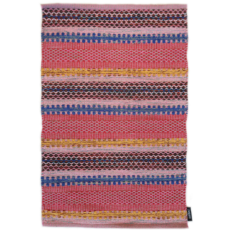 Saffron Striped Hand Woven Area Rug, Rectangle 160 x 230cm