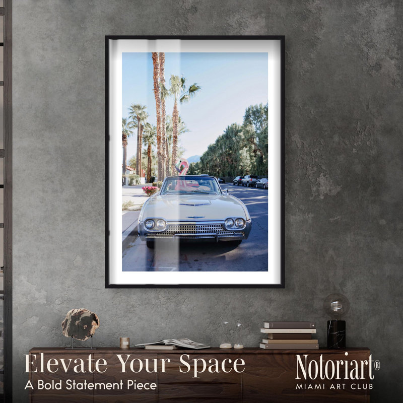 «Summer Ride Shadowbox Print» par Notoriart, H 55 po x l 37 po, Noir