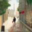 «Paris Romance I», reproduction d'art sur toile-72579074-72579072-72579073