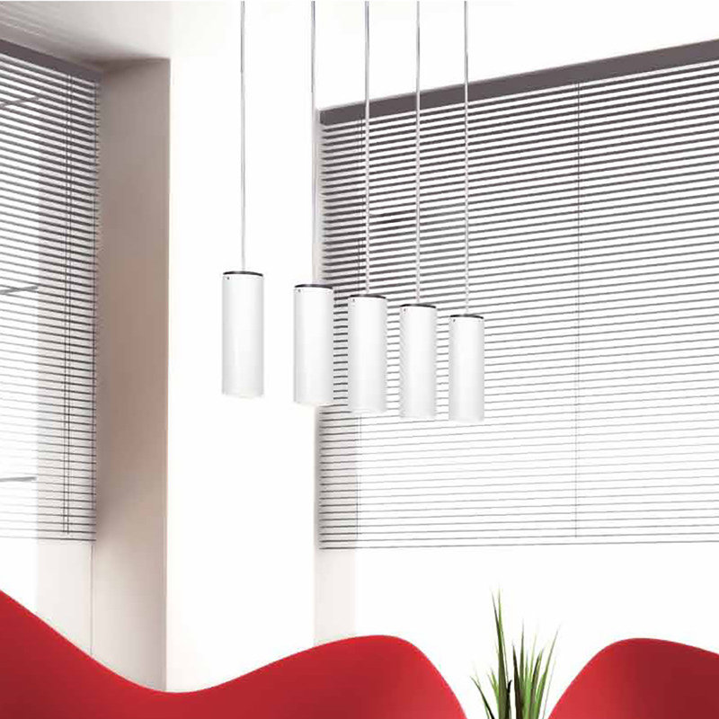 Kronn 1 - Light Single Cylinder Pendant, Matte White Lacquer