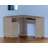 47" Light Gray L Shape Computer Desk With Two Drawers-1305123558