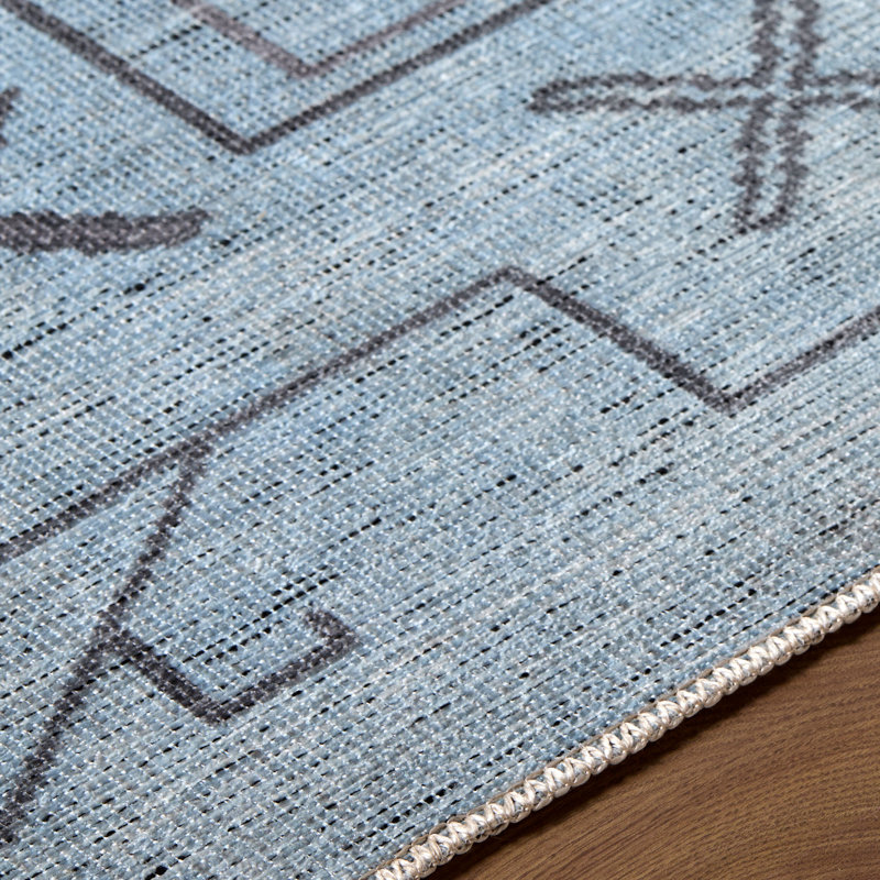 Becki Owens X Livabliss Casita Machine Woven Rug, Blue, Runner 2'7" x 7'10"