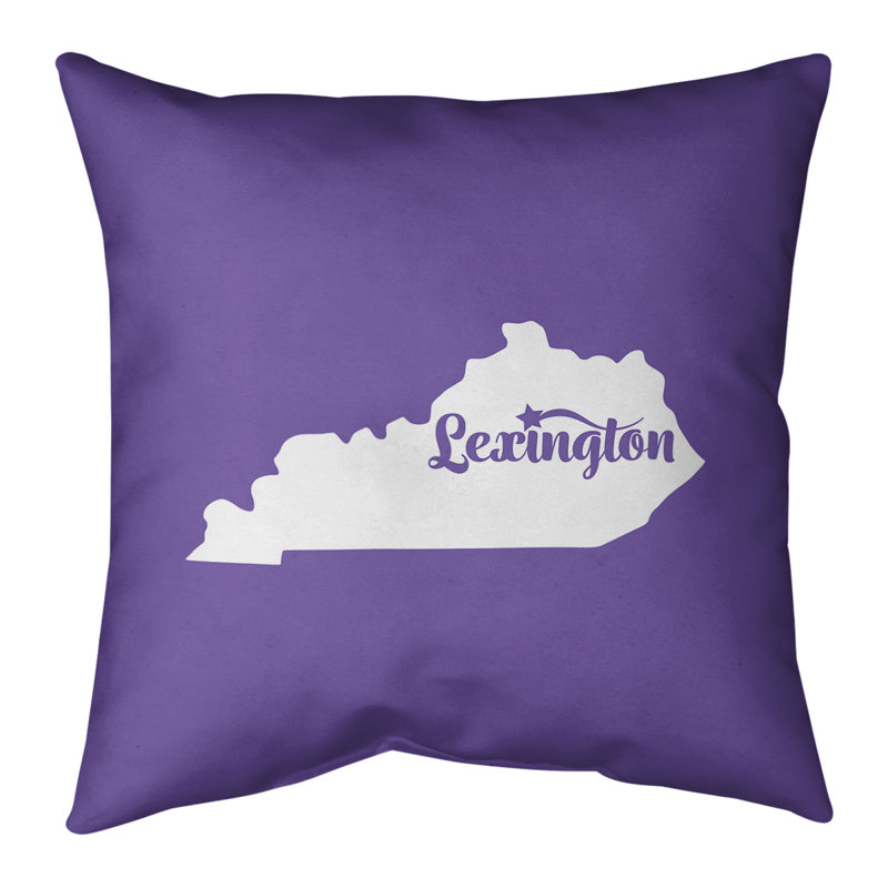 Outdoor Reversible Throw Pillow, Nashville, 16" x 16", Purple
