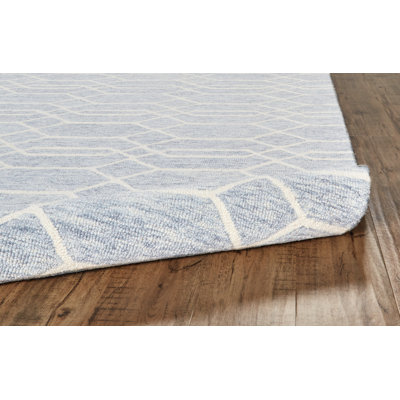 Binne Performance Hand Tufted Wool Geometric Indoor Rug