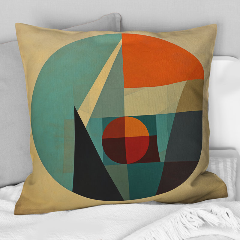 Coussin Odyssey Midcentury Retro Abstract Geometrics IV - Abstract Midcentury