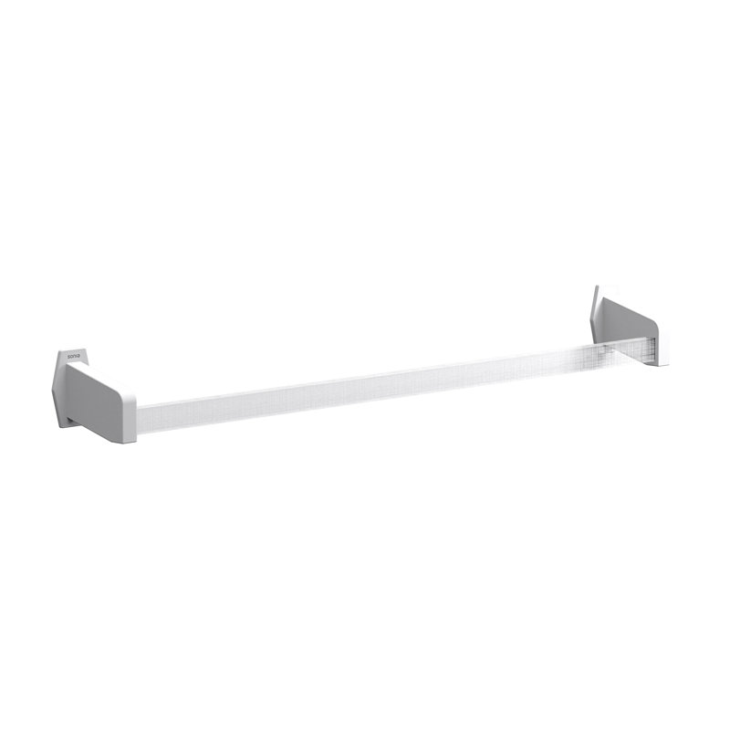 Swett 1 Towel Rail, White/Clear