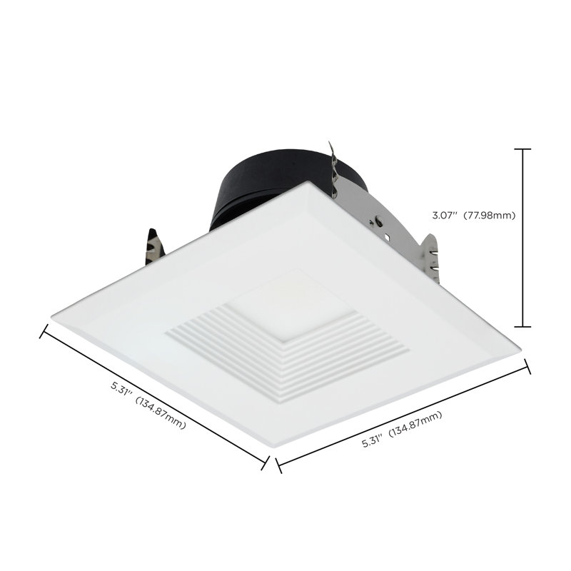 4" Square LED Retrofit Recessed Lighting Kit
