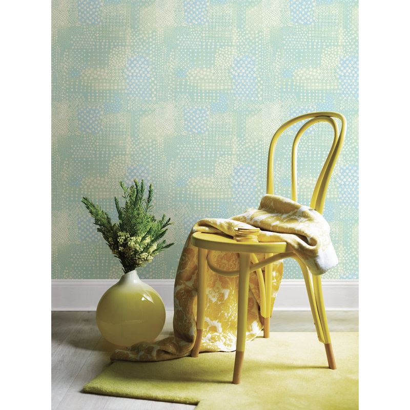 Papier peint embossé fleur 3d 33 pi x 20,5 po Elouise, Vert