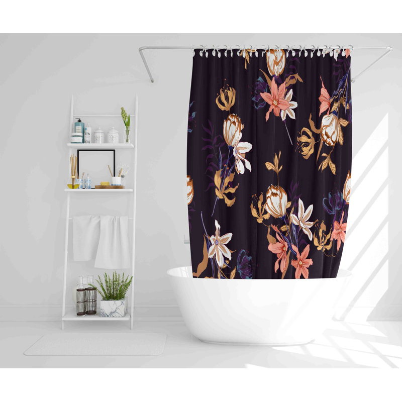 Schulze Polyester Shower Curtain, 168cm H x 168cm W