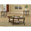 Ensemble de 3 tables basses ovales avec tables de bout Perth