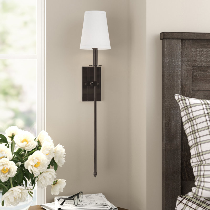 Aaryahi 1-Light Dimmable Wallchiere in Classic Bronze, Classic Bronze