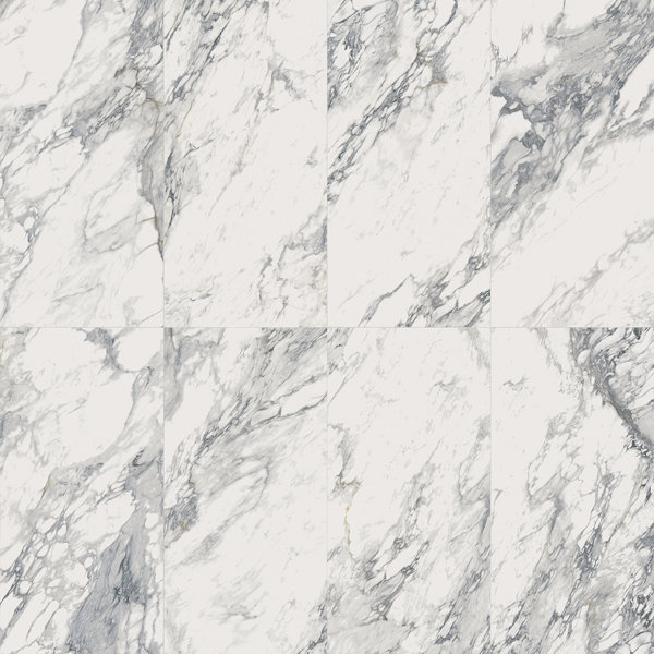 Carrara Dream 24" x 47" Porcelain Marble Look Wall & Floor Tile
