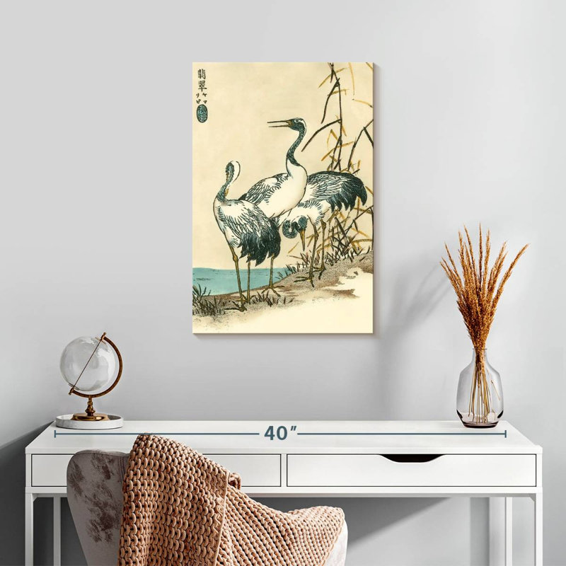 Brampt Oriental Crane II, 24" H x 16" W