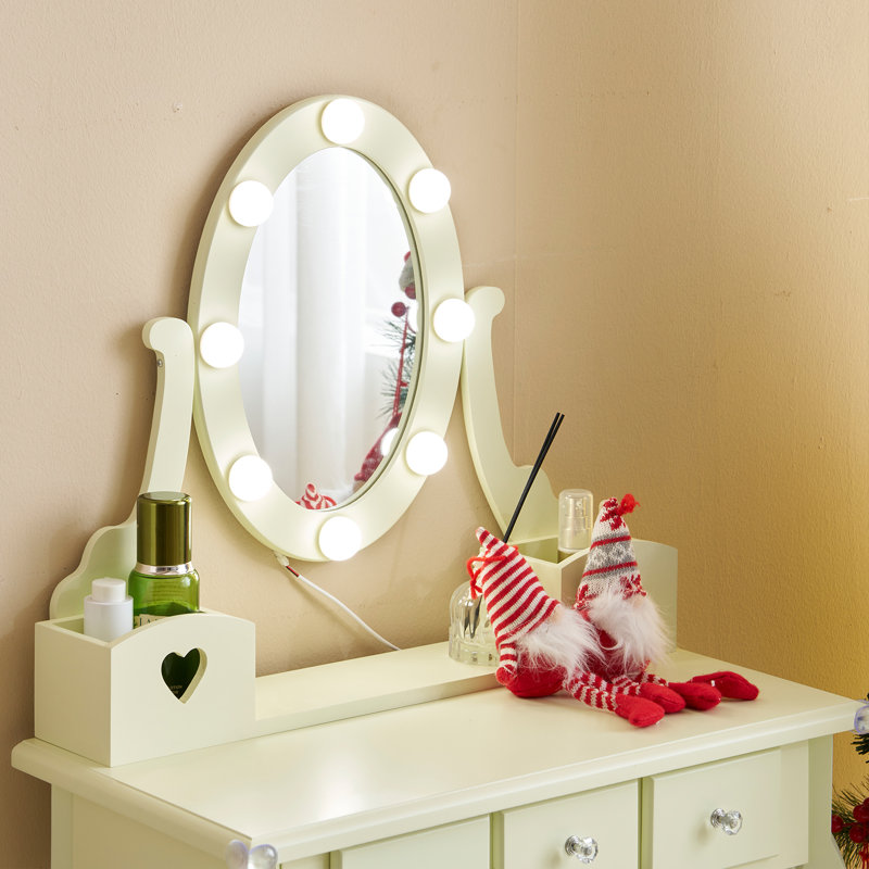 Ensemble de coiffeuse pour enfant, Jaune