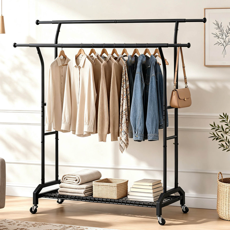Freestanding 4 - Hook Coat Rack, single layer