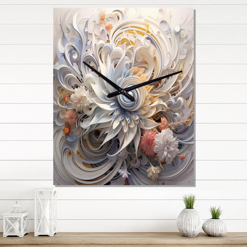 Horloge murale Cosmic Fractal, H 32 po x l 24 po x P 1 po
