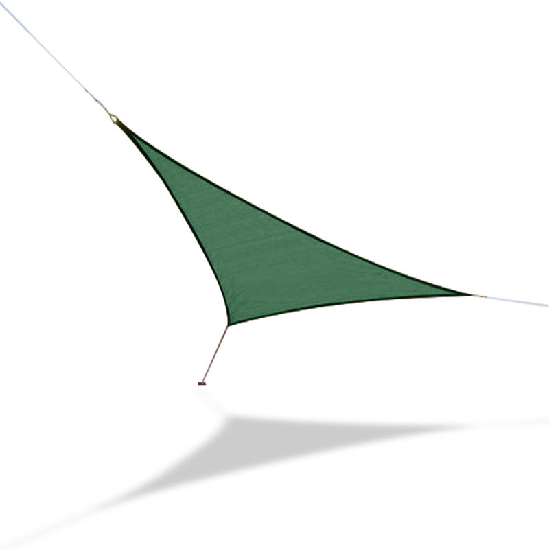 Toile d'ombrage triangulaire, Vert forêt, 11,1 pi x 11,1 pi x 11,1 pi