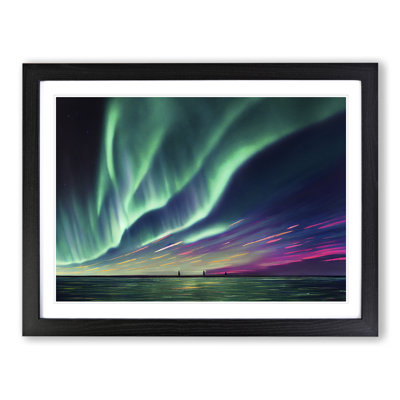 Eye Catching Northern Lights - Single Picture Frame Print