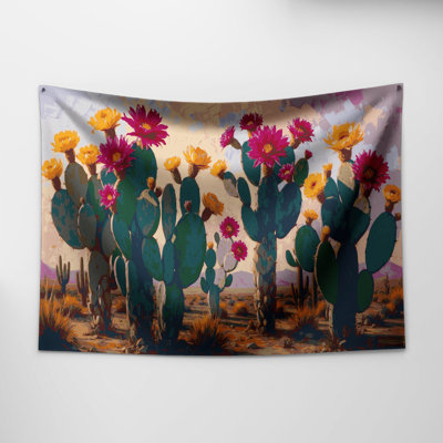 Southwestern Landscapes Prickly Pear Wall Tapestry