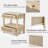 Fernwood Rattan Nightstand with Double Drawer
