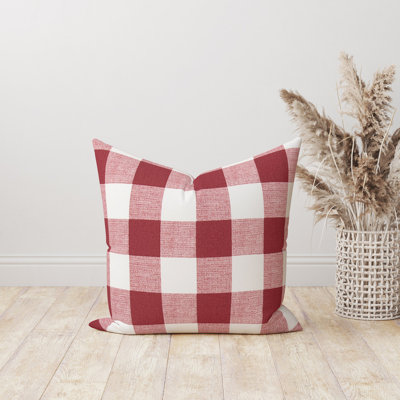 Housse de coussin réversible en coton Red Anderson