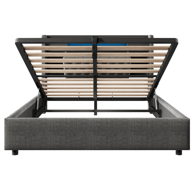 Bed, Kingsize (5'), Grey