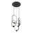 Saros Matte Black 5 Light Chandelier