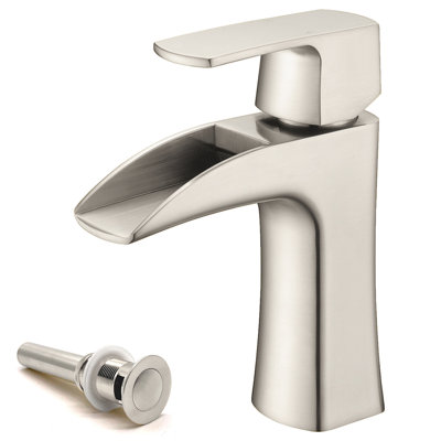 Single-Hole Bathroom Faucet with Drain Assembly