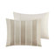 Housse de couette 100% coton avec rayures alternées et fils à rayures