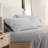 100% Cotton Percale Brushed & Washed 4 Piece Sheet Set-116302325-116250211