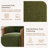 Upholstered Dining Chair with Hidden Casters  -876637680