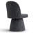 Upholstered Tweed Fabric Swivel Dining Chairs-1508405013