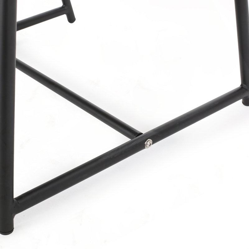 Table d'appoint moderne en fer, Noir