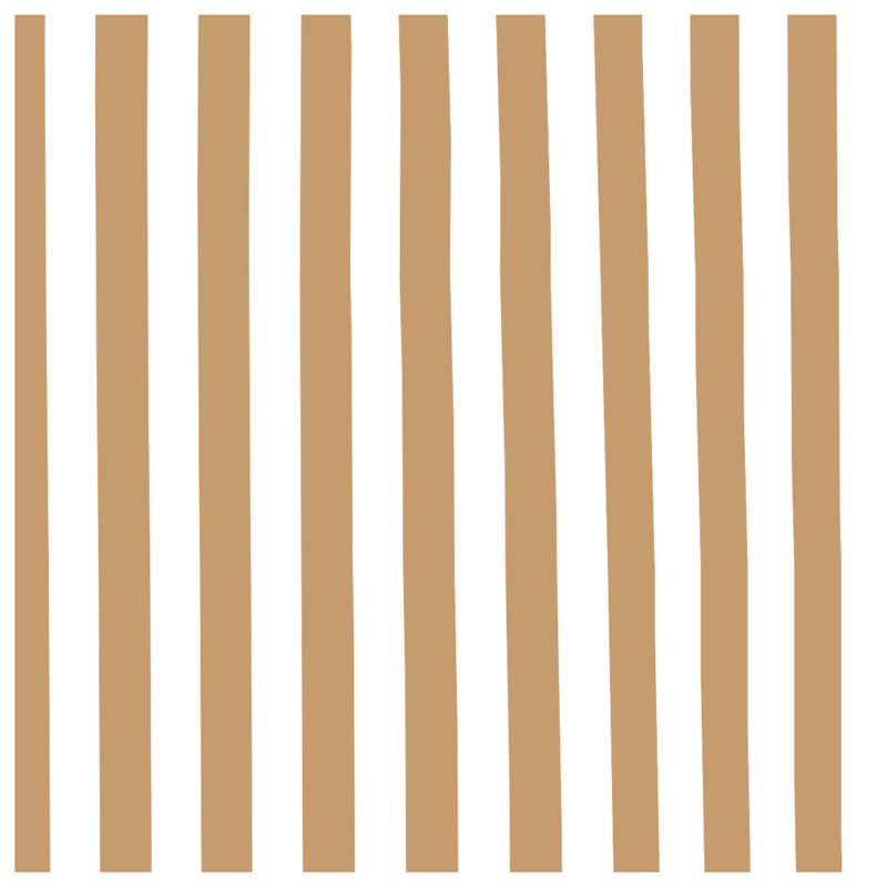 Beige Vertical Stripes Double Sided Throw Pillows, 14 X 14 pouces
