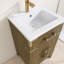 Meuble-lavabo autoportant 20 po avec comptoir en acrylique 20 po