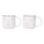 Spring Pansies Mugs, Set of 2