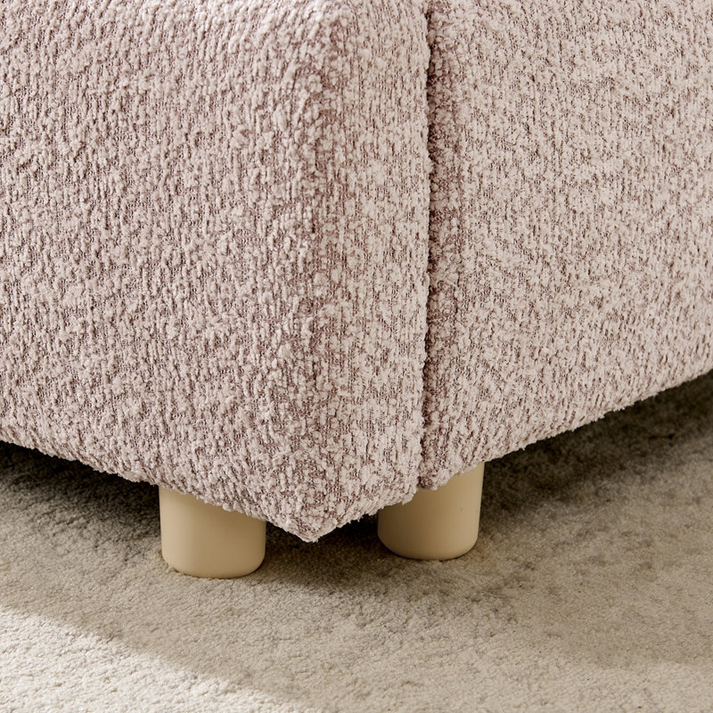 King Size Upholstered Bed Frame, Pink