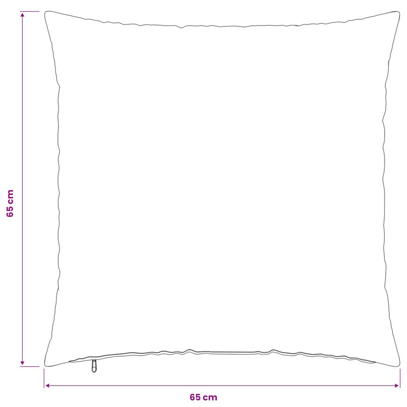 Light Blue Cushion Cover, Light Blue, Square 65cm