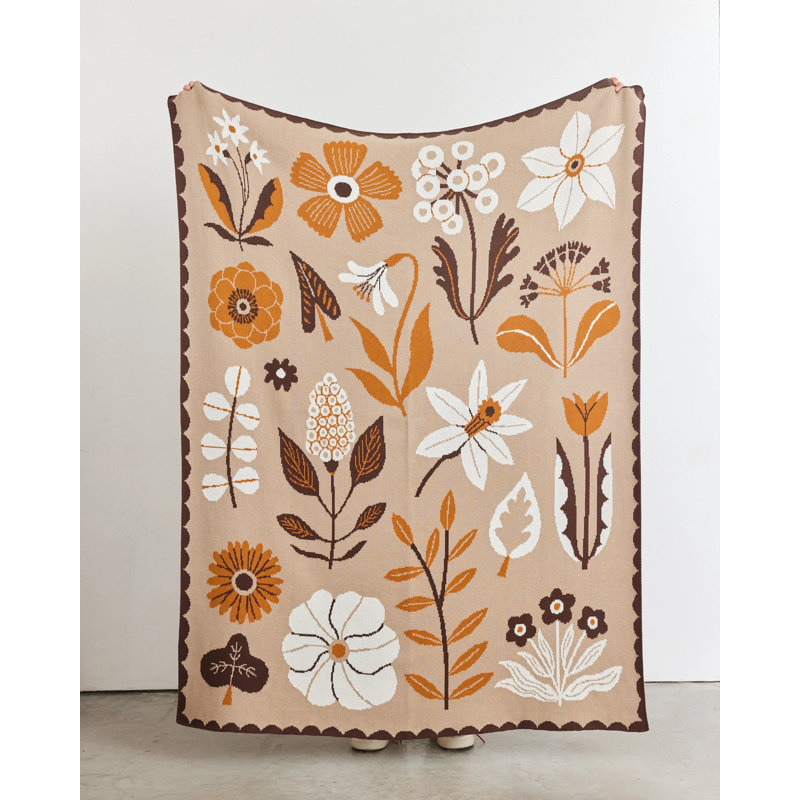 Petals Throw Blanket, Morning Light