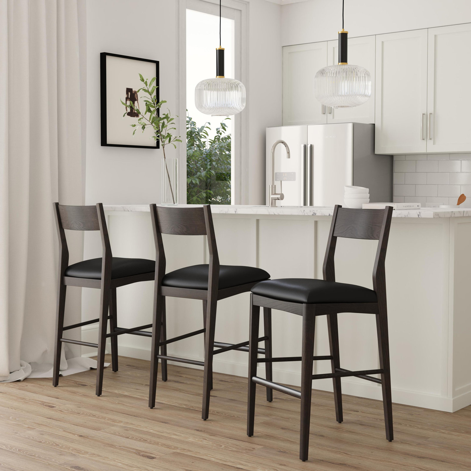Daphnee Leather Stool