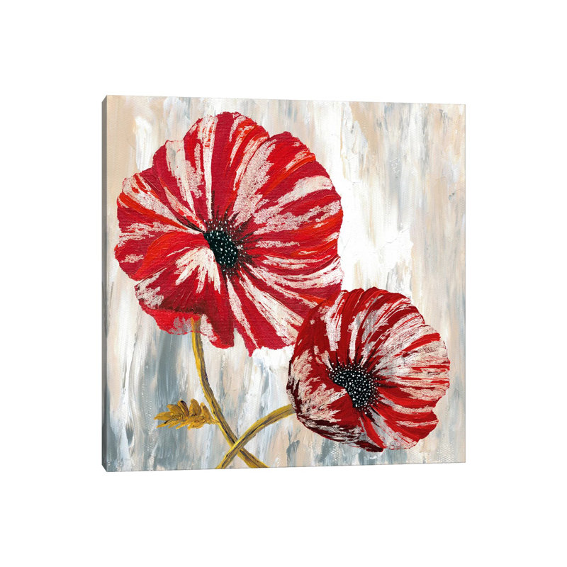 Red Poppies I by Willow Way Studios, Inc. - Wrapped Canvas Print, 30.48 cm H x 30.48 cm W
