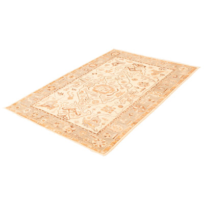 Tapis crème Peshawar Oushak 6 pi x 9 pi