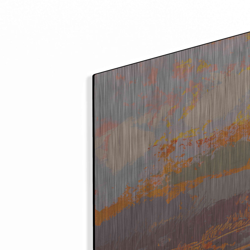 Ivy Bronx «Soft Day III» par Grainne Dowling, art mural en métal, H 12 po x l 12 po