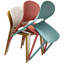 Chaise de salle à manger en plastique à dossier perforé Coastal Nautical-68298882